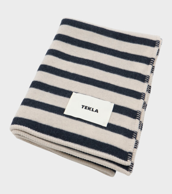 Tekla - Lambswool Blanket Magpie Stripes