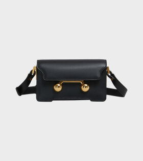 Leather Trunkaroo Mini Shoulder Bag Black