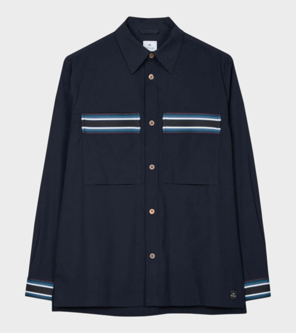 Paul Smith - Stripe Overshirt Navy