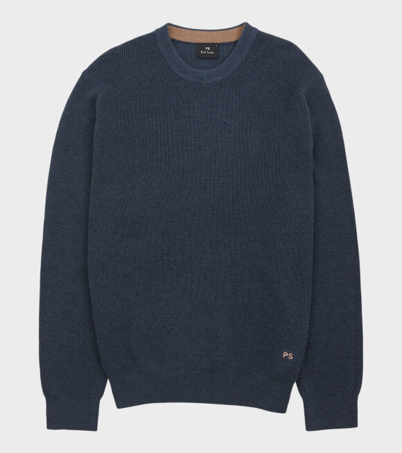 Paul Smith - Cotton Knit Faded Petroleum Blue