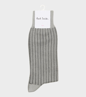 Shadow Rib Socks Grey