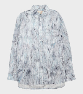 Fuzzy Crayon Poplin Shirt Frost