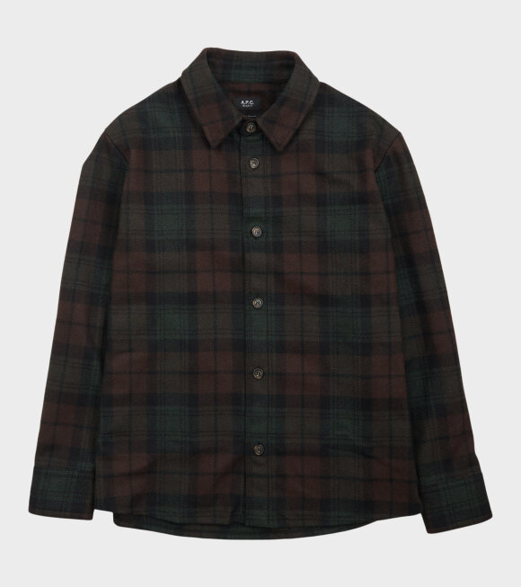 A.P.C - Bobby Virgin Wool Overshirt Dark Mix