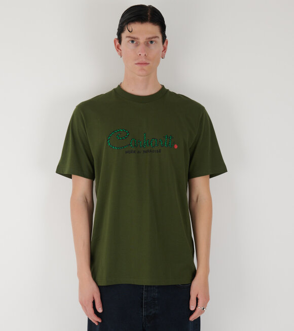 Carhartt WIP - S/S Paradise Script T-shirt Tarragon