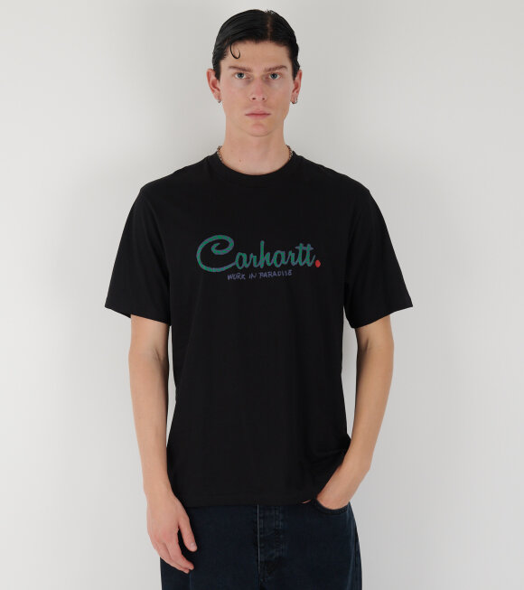 Carhartt WIP - S/S Paradise Script T-shirt Black