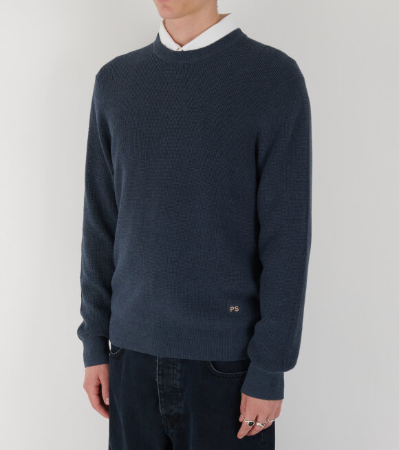 Paul Smith - Cotton Knit Faded Petroleum Blue