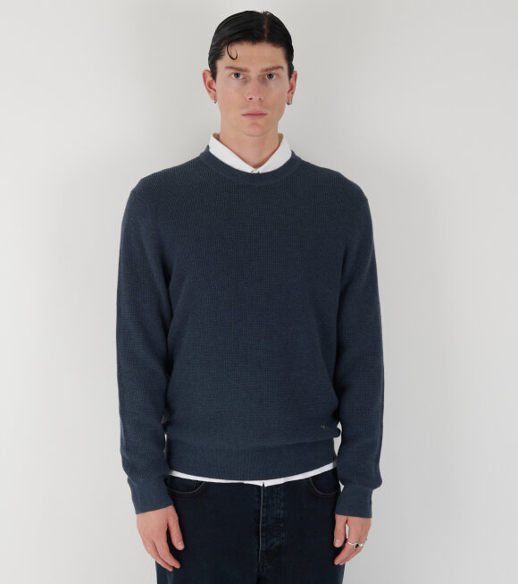 Paul Smith - Cotton Knit Faded Petroleum Blue