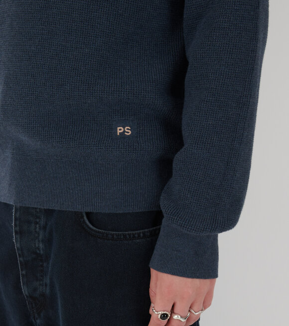 Paul Smith - Cotton Knit Faded Petroleum Blue