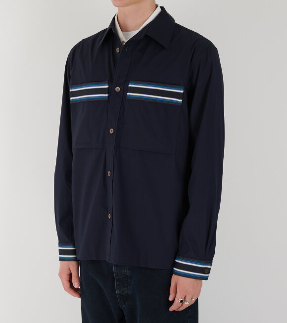 Paul Smith - Stripe Overshirt Navy