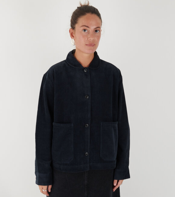 Aiayu - Vinga Shirt Corduroy Black Navy 