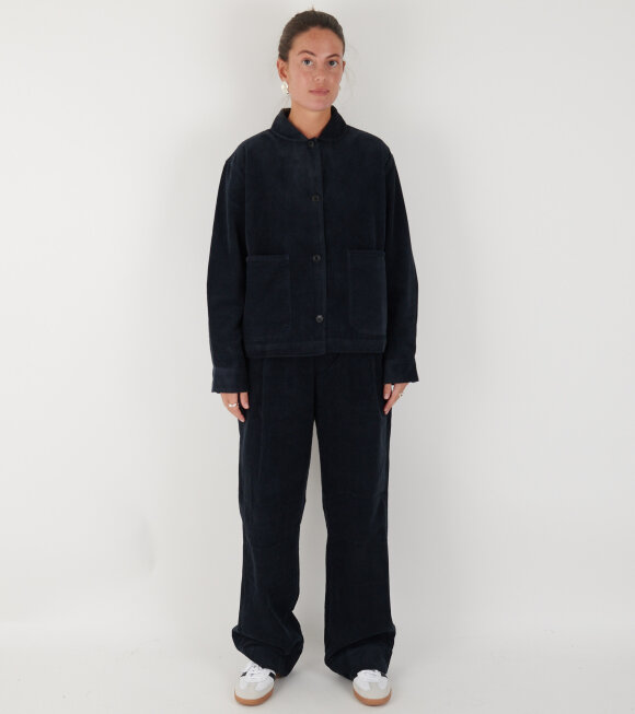 Aiayu - Billy Pant Corduroy Black Navy 