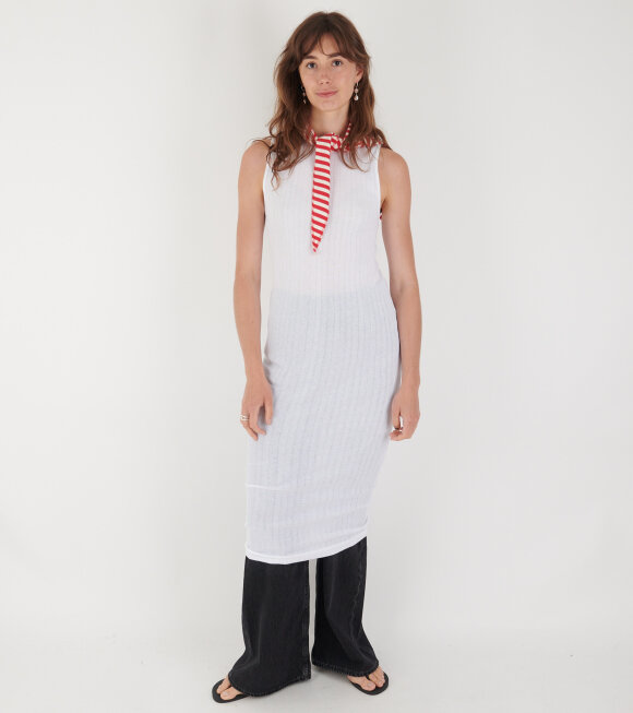 Nørgaard Paa Strøget - 101 Tank Rib Dress White