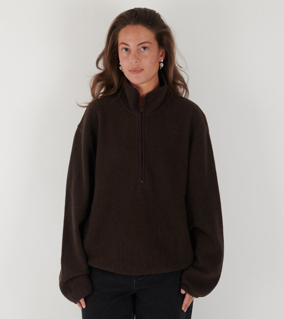 Sunflower - Wool Zip Brown