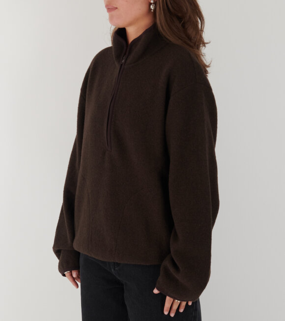 Sunflower - Wool Zip Brown