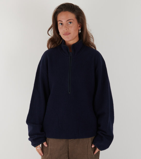 Sunflower - Wool Zip Navy