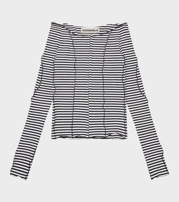 Kernemilk - Spring Cardigan Black/White