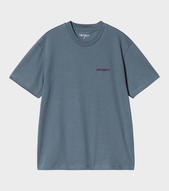 Carhartt WIP - W S/S Script Embroidery T-shirt Positano/Malbec