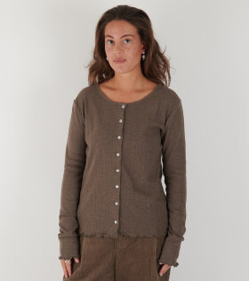 Edie Cardigan Brown Melange