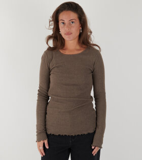 Edie Blouse Brown Melange