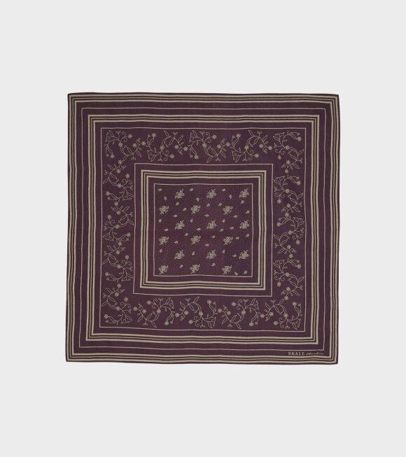 Skall Studio - Classic Scarf Violet/Oatmeal