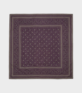 Large Classic Scarf Violet/Oatmeal