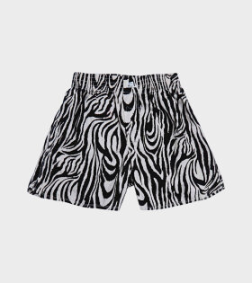 Unisex Zebra Boxers Black/White