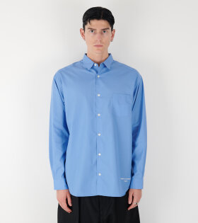 Embroidery Logo Shirt Blue