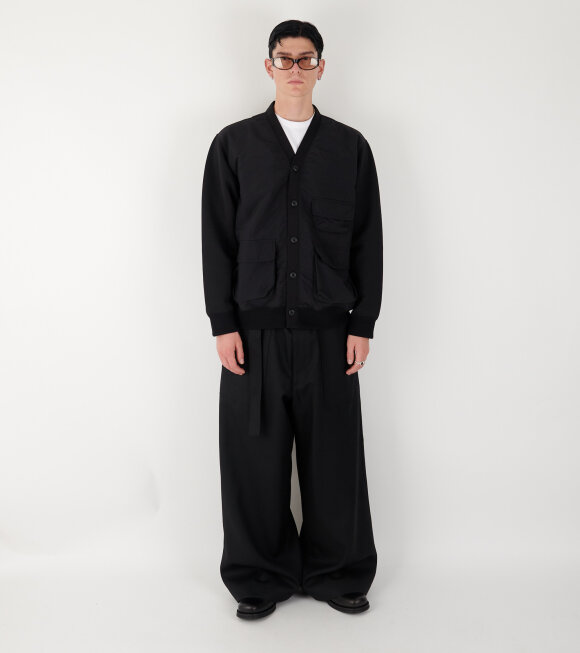 Comme des Garcons Homme - Pocket Nylon Cardigan Black