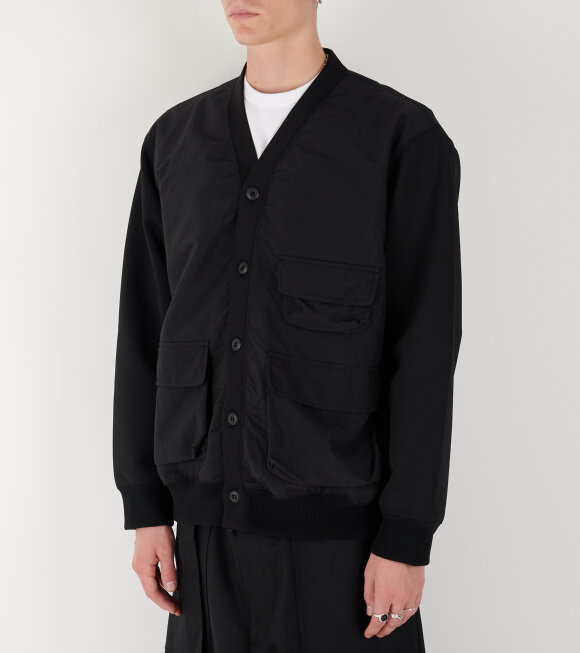 Comme des Garcons Homme - Pocket Nylon Cardigan Black