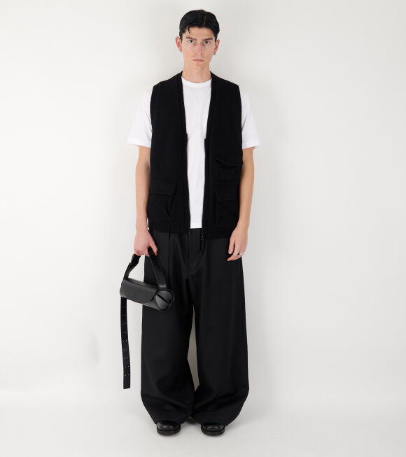 Comme des Garcons Homme - Knit Wool Vest Black