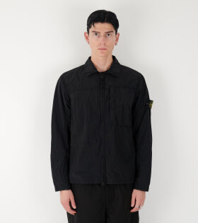 Econyl Nylon Overshirt Black