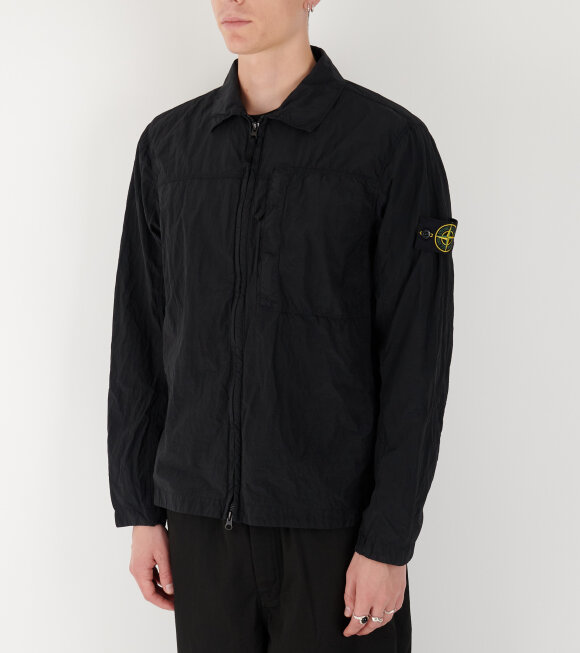 Stone Island - Econyl Nylon Overshirt Black