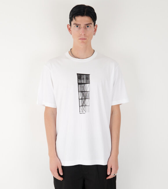 Norse Projects - Holger Tower Print T-shirt White