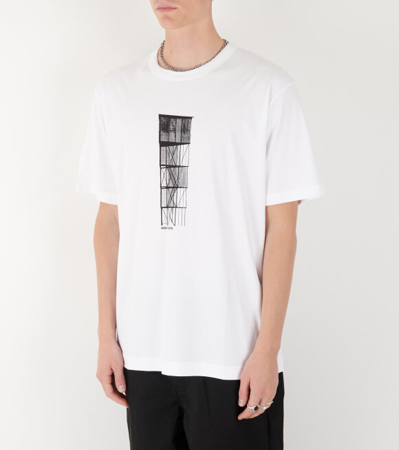 Norse Projects - Holger Tower Print T-shirt White