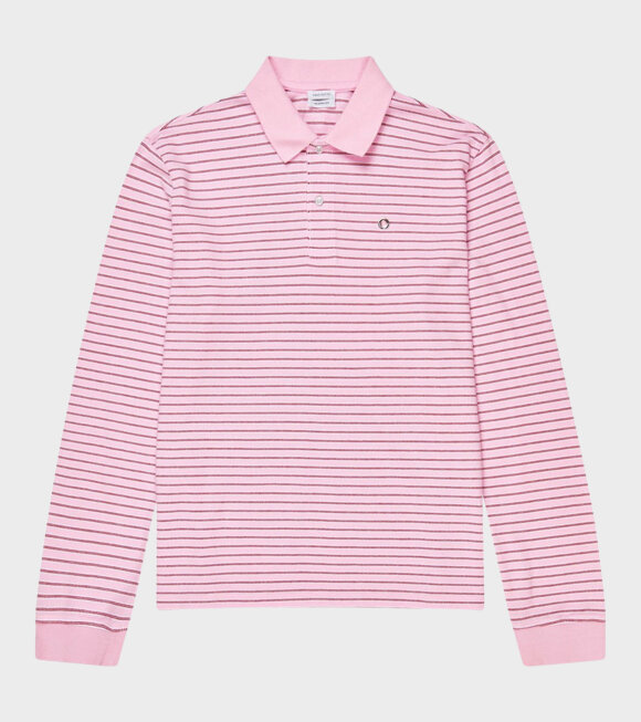 Saks Potts - Serena Polo Shirt Berry Stripe