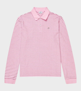 Serena Polo Shirt Berry Stripe