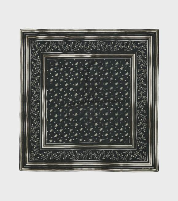 Skall Studio - Large Classic Scarf Black/Oatmeal