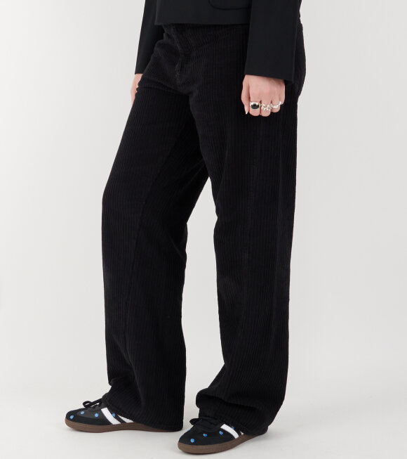 Sunflower - Wide Twist Cord Pants Black