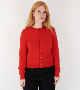 Cashmere Cardigan Red