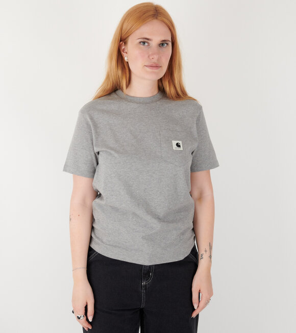 Carhartt WIP - W S/S Pocket T-shirt Grey Heather