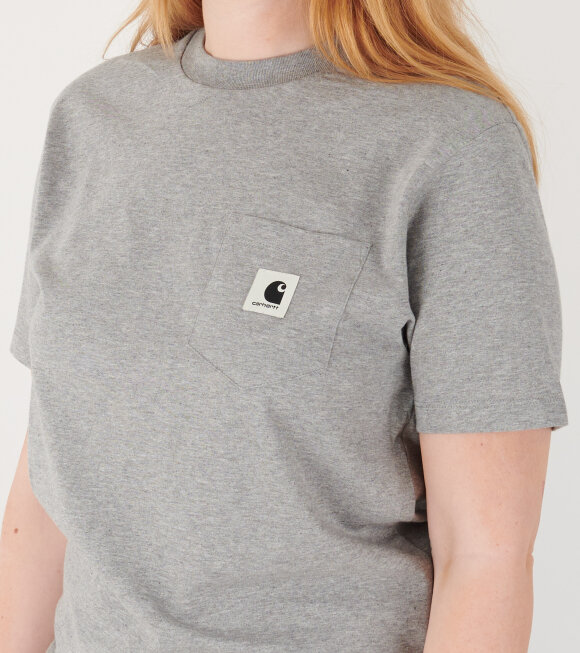 Carhartt WIP - W S/S Pocket T-shirt Grey Heather