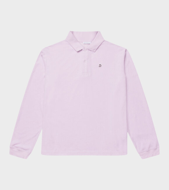 Saks Potts - Terrycloth Rune Polo Shirt Strawberry Milk