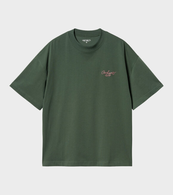 Carhartt WIP - S/S Signature Script Green