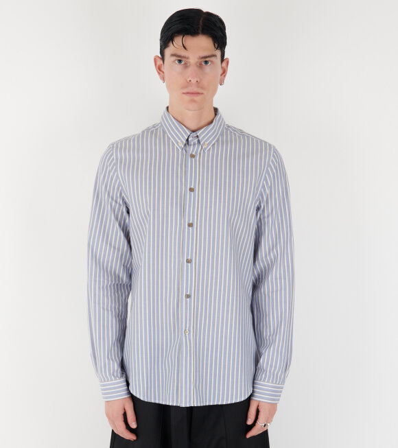 Paul Smith - Striped Shirt Blue/Beige/White