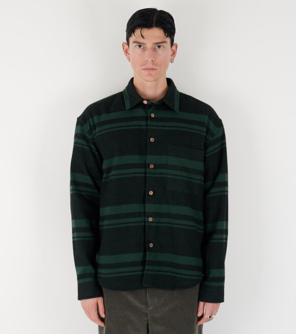 Paul Smith - Striped Shirt Green Mix