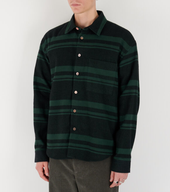 Paul Smith - Striped Shirt Green Mix