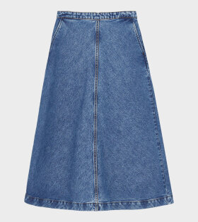 Imana Skirt Washed Mid Blue