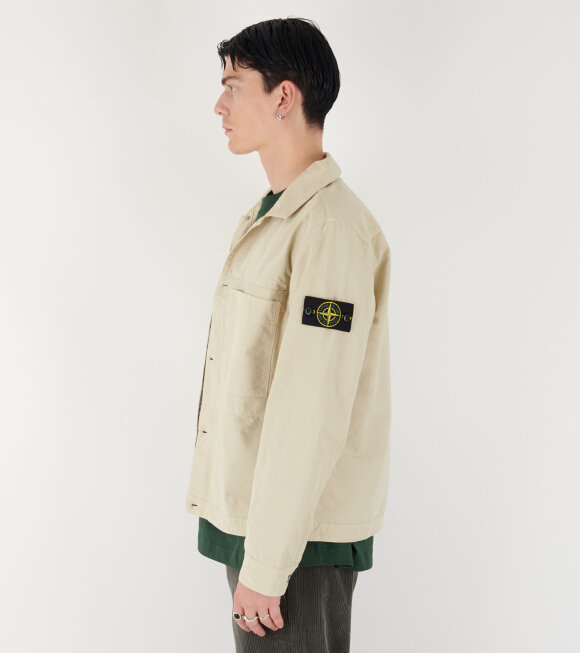 Stone Island - Cotton Ribstop Overshirt Beige