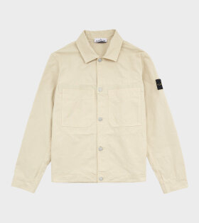 Cotton Ripstop Overshirt Light Beige