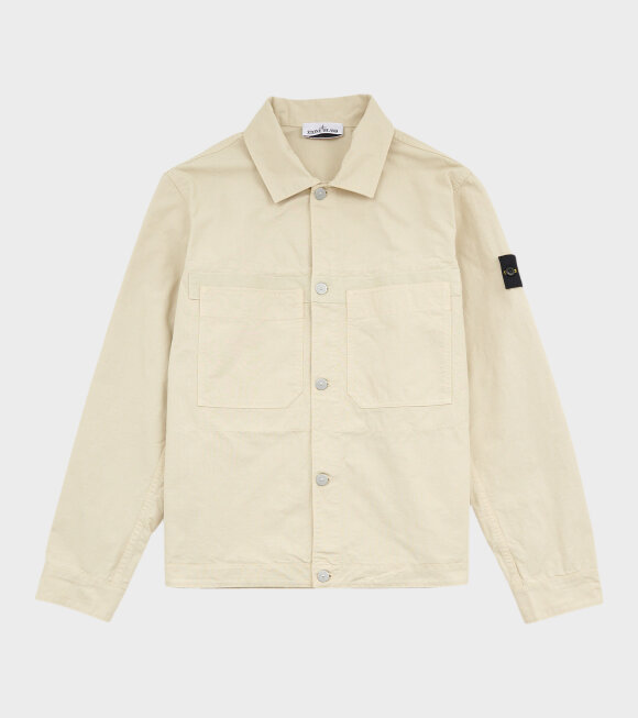 Stone Island - Cotton Ripstop Overshirt Light Beige